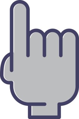 parmak hareketi parmak ikonu