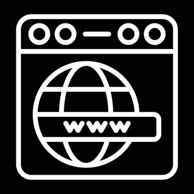 tarayıcı internet vektör simgesi