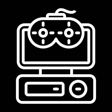 Oyun kontrolörü. Vektör illüstrasyonu