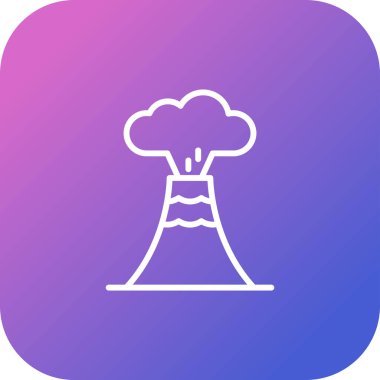 Nükleer enerji modern simgesinin vektör illüstrasyonu