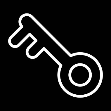 Anahtar. Web simgesi basit illüstrasyon