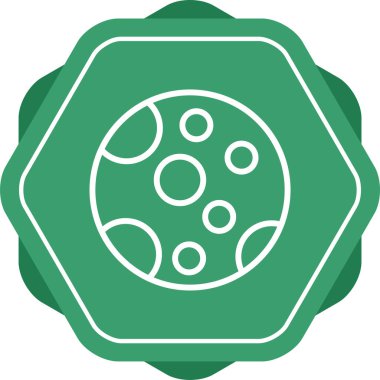 Ay ağ simgesinin vektör illüstrasyonu