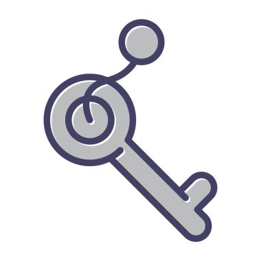 Anahtar. Web simgesi basit illüstrasyon