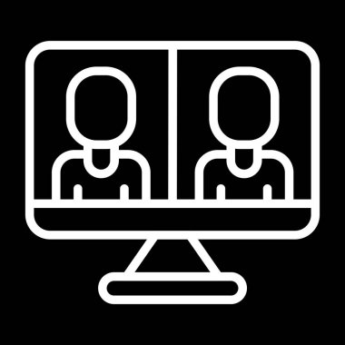 seo modern simgesinin vektör illüstrasyonu