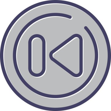 Çember ağ ikonu vektör illüstrasyonunu geri al