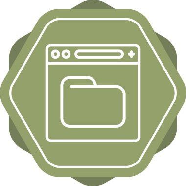 tarayıcı web tarayıcısı. Web simgesi basit tasarım