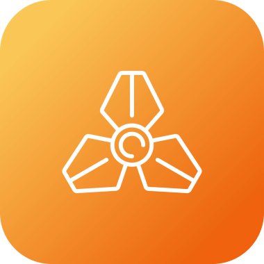 Modern çiçek simgesinin vektör illüstrasyonu