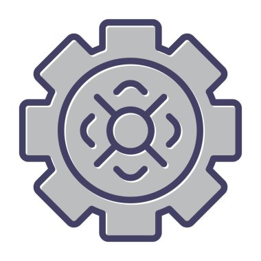 dişli ayarlama simgesi ana hat biçiminde ayarlanıyor