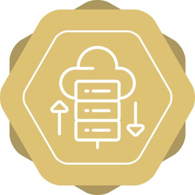 Web Sunucusu Web simgesi vektör illüstrasyonu 