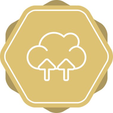 Bir ağaç simgesinin vektör illüstrasyonu