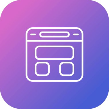 Web simgesi, vektör illüstrasyonu