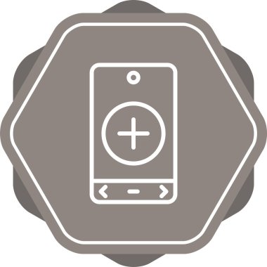 Bir dairedeki mobil simgenin vektör illüstrasyonu