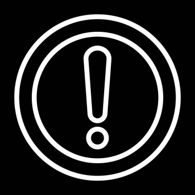 Moda biçimi izole edilmiş arkaplanda ünlem simgesi simgesi