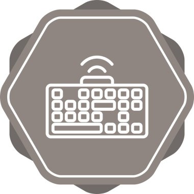 Klavye simgesi vektör illüstrasyonu