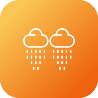 yağmur ikonu. Hava durumu ikonu. vektör illüstrasyonu