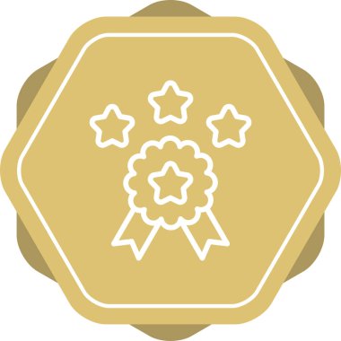 Altın çiçekli bir yıldızın vektör çizimi