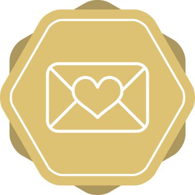 Zarf. Web simgesi basit illüstrasyon