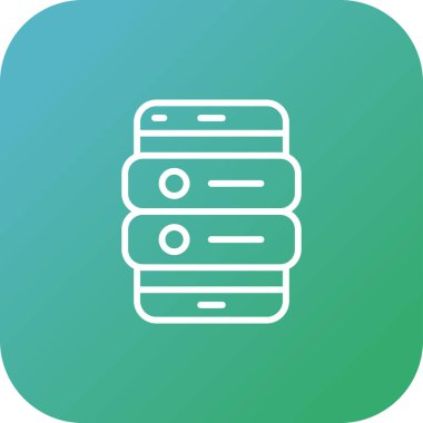 sunucu vektör simgesi simgesi, kişisel ve ticari kullanım için illüstrasyon..