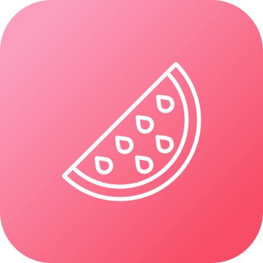 Karpuz simgesi vektör illüstrasyonu