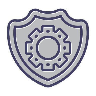 Web simgesi, vektör çizim kalkan