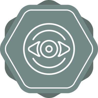 Göz. Web simgesi basit illüstrasyon