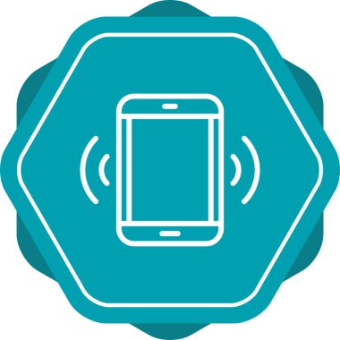 cep telefonu ikonu vektör illüstrasyonu