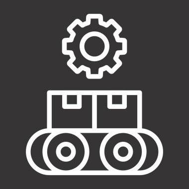 Endüstriyel simge vektör illüstrasyonu