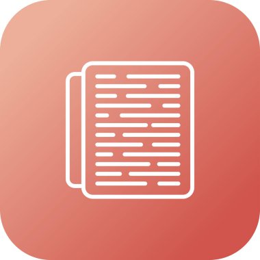 gazete vektör dairesi modern simge tasarımı illüstrasyonu