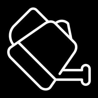 Bir camın izole edilmiş tek bir simgesinin vektör çizimi