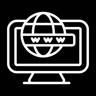 Bilgisayar web simge vektör çizim