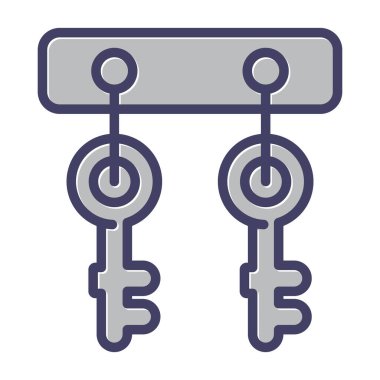 Kilit. Web simgesi basit illüstrasyon