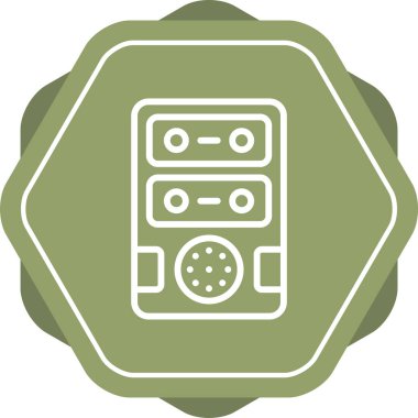 Modern radyo simgesinin vektör illüstrasyonu