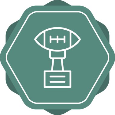 futbol alanı ikon vektör illüstrasyonu