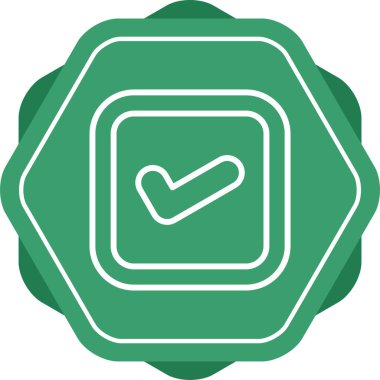 tik simgesi vektör illüstrasyonu