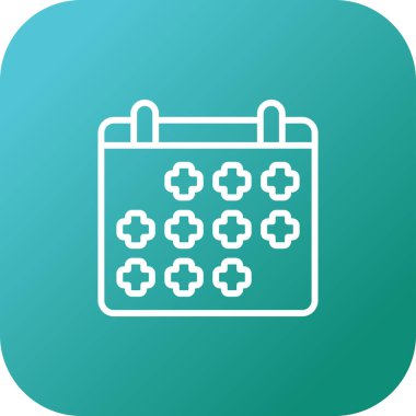 vektör Takvimi Simgesi illüstrasyonu