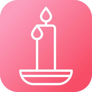 Mum simgesi vektör illüstrasyonu