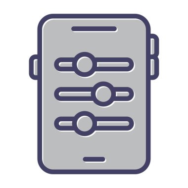 akıllı telefon web simgesi vektör çizimi