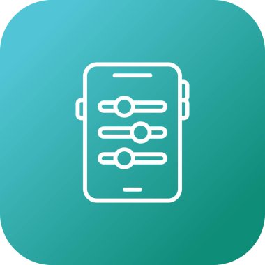 akıllı telefon web simgesi vektör çizimi