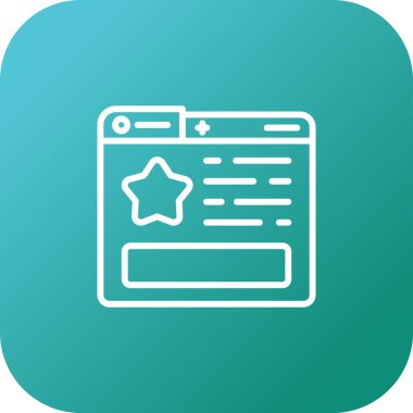 yıldız simgesi vektör illüstrasyonu