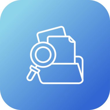 Düz stil büyüteç simgesi