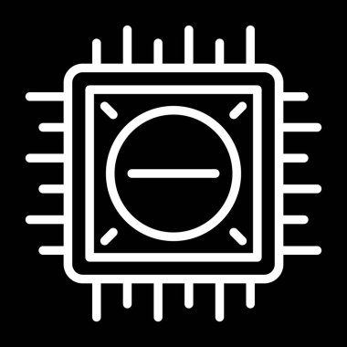 İşlemci vektör simgesi