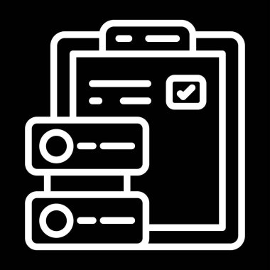 veri depolama. Basit ağ simgesi