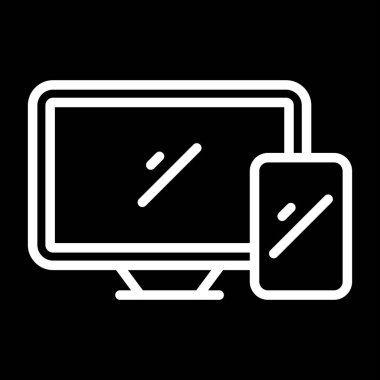 dizüstü bilgisayar simgesi, vektör illüstrasyonu