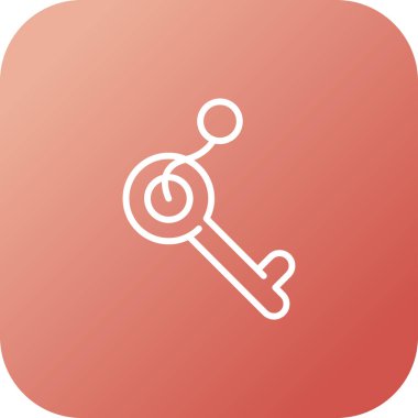 Anahtar. Web simgesi basit illüstrasyon