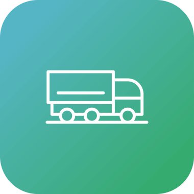 kamyon simgesi soyut arkaplanda izole edildi