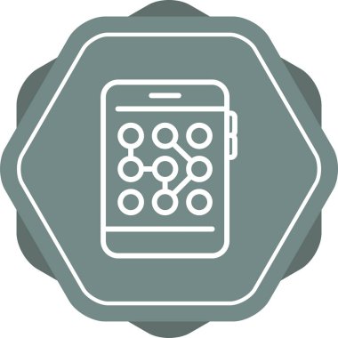 akıllı telefon web simgesi vektör çizimi