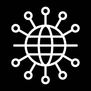 ağ bağlantısı simgesi çizimi