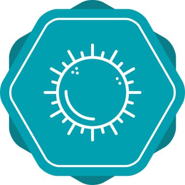 Güzel bir güneşin vektör çizimi