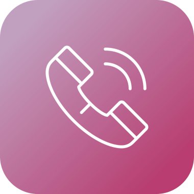 Telefon modern simgesinin vektör illüstrasyonu