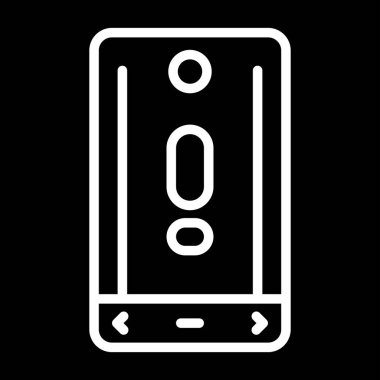 akıllı telefon web simgesi vektör çizimi